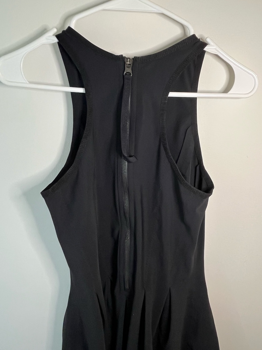 Lululemon Here to There Dress Black Racerback Pleated Fit & Flare Size 4
